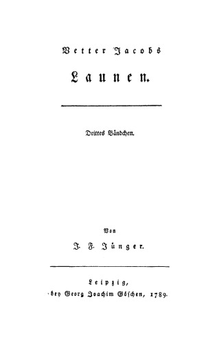 Vetter Jacobs Launen: Bändchen 3