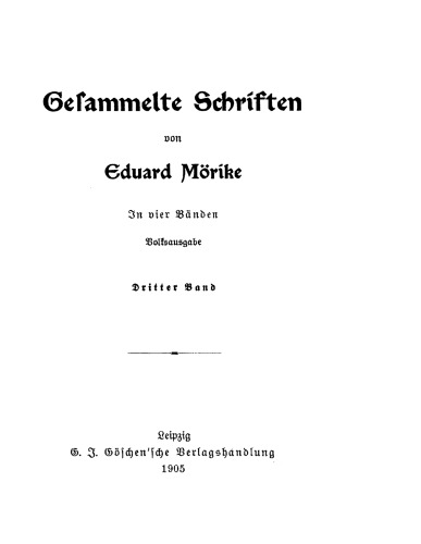 Gesammelte Schriften: Band 3/4