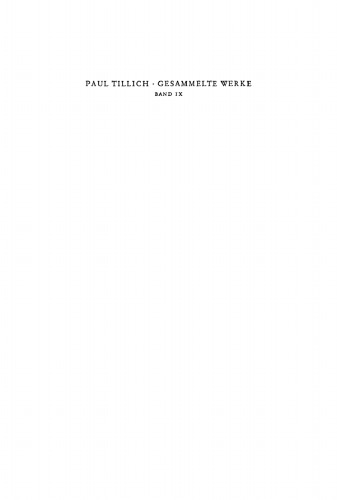 Gesammelte Werke. Band 9 Die religiöse Substanz der Kultur: Schriften zur Theologie der Kultur