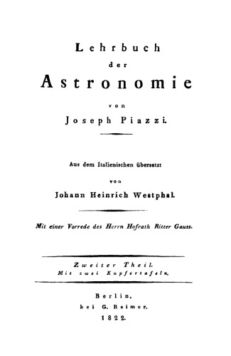 Lehrbuch der Astronomie: Teil 2