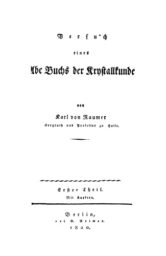 Versuch eines ABC Buchs der Krystallkunde, Teil. 1