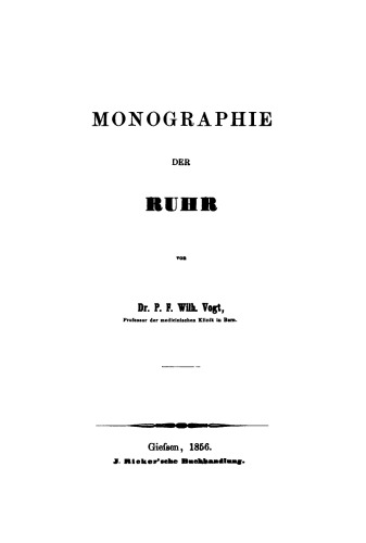 Monographie der Ruhr