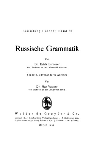 Russische Grammatik