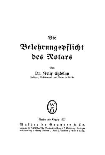 Die Belehrungspflicht des Notars