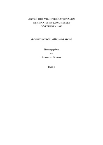 Kontroversen, alte und neue: Band 5 Auseinandersetzungen um jiddische Sprache und Literatur. Jüdische Komponenten in der deutschen Literatur - die Assimilationskontroverse
