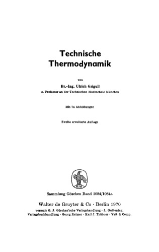 Technische Thermodynamik
