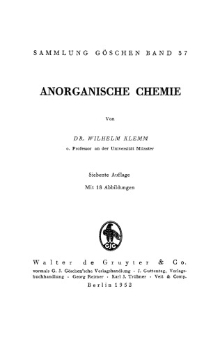 Anorganische Chemie