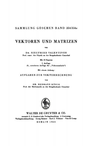 Vektoren und Matrizen