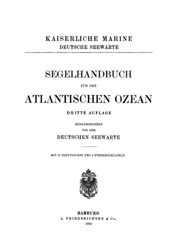 Segelhandbuch für den Atlantischen Ozean