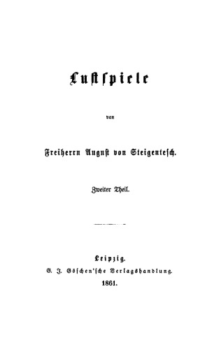 Lustspiele: Teil 2