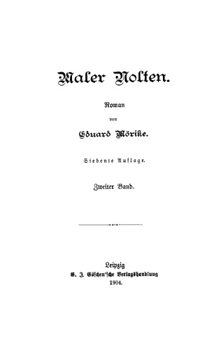 Maler Nolten: Band 2