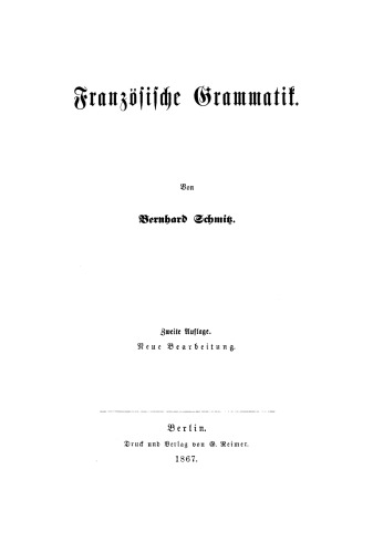 Französische Grammatik