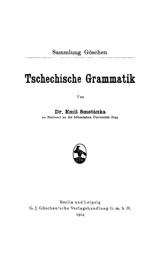Tschechische Grammatik