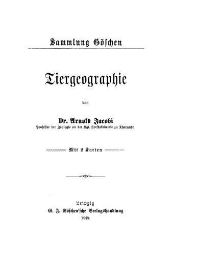 Tiergeographie