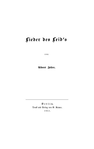 Lieder des Leid’s