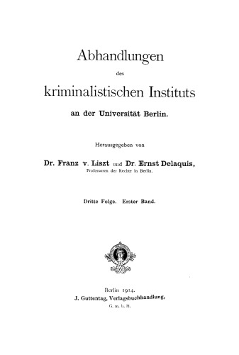 Die Theorie der Sicherungsmittel