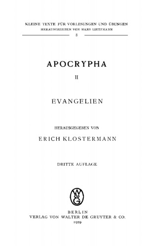Apocrypha: Teil 3 Evangelien