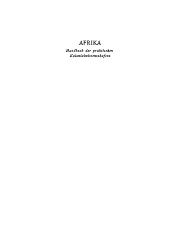 Die landwirtschaftlichen Nutzpflanzen Afrikas
