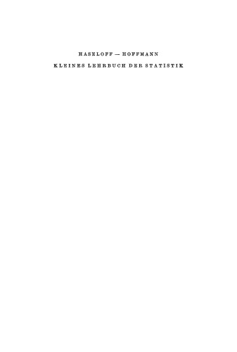 Kleines Lehrbuch der Statistik: Für Naturwissenschaftler, Mediziner, Psychologen, Sozialwissenschaftler und Pädagogen