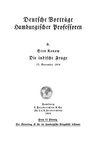 Die indische Frage: 13. Nov 14
