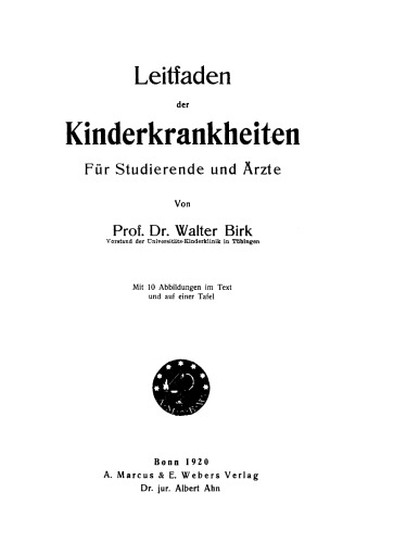 Kinderkrankheiten