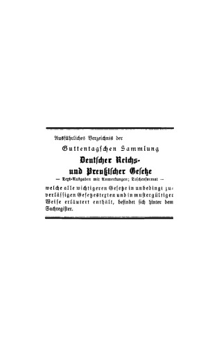 Gewerbe-Unfallversicherungsgesetz: Text-Ausgabe mit Anmerkungen und Sachregister