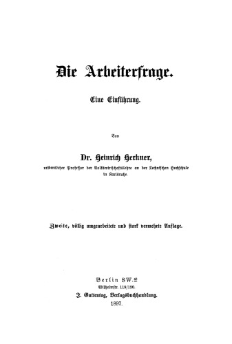 Die Arbeiterfrage: Eine Einführung