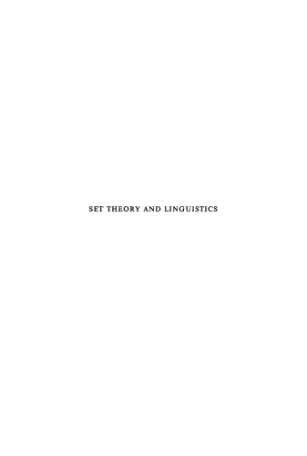 Set theory and linguistics