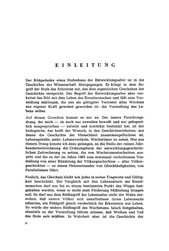 Der Stufenbau der Weltgeschichte