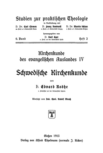 Schwedische Kirchenkunde