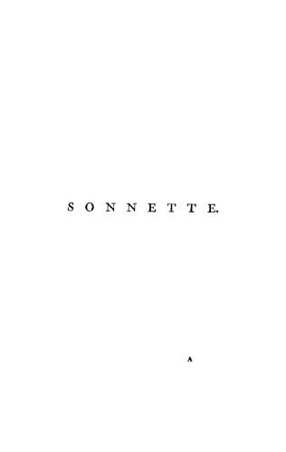 Shakespeare's Sonnette