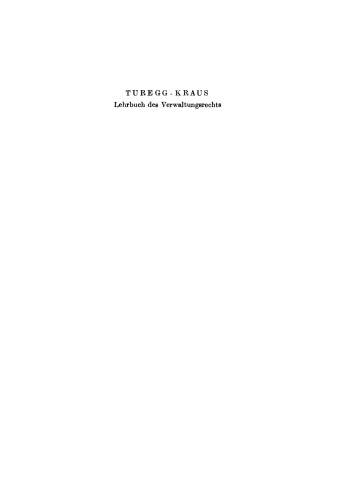 Lehrbuch des Verwaltungsrechts