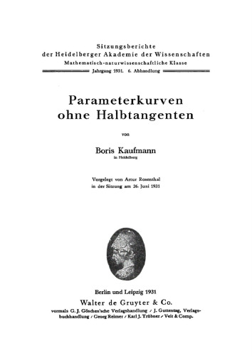 Parameterkurven ohne Halbtangenten