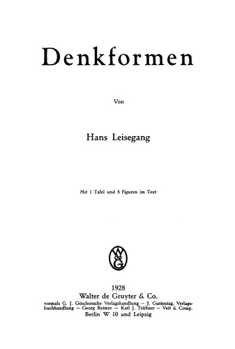 Denkformen