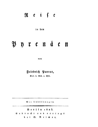 Reise in den Pyrenäen