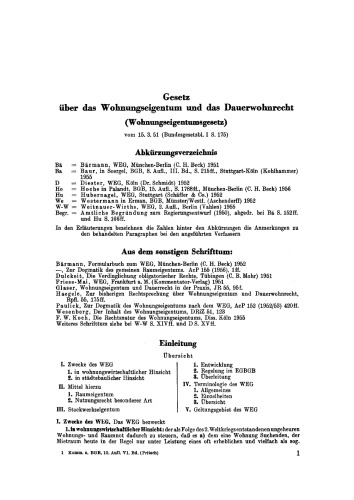 Gesetz über das Wohnungseigentum und das Dauerwohnrecht