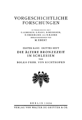Die ältere Bronzezeit in Schlesien