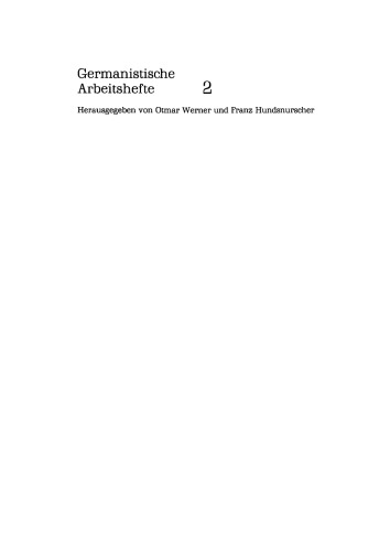 Neuere Methoden der Semantik: eine Einführung anhand deutscher Beispiele
