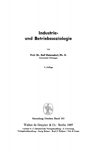 Industrie- und Betriebssoziologie