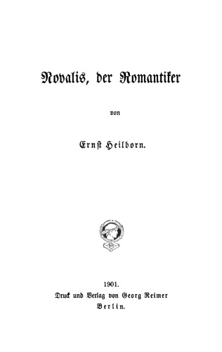 Novalis, der Romantiker