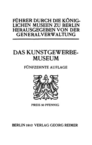 Das Kunstgewerbe-Museum