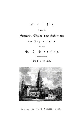 Reise durch England, Wales und Schottland im Jahre 1816: Band 1
