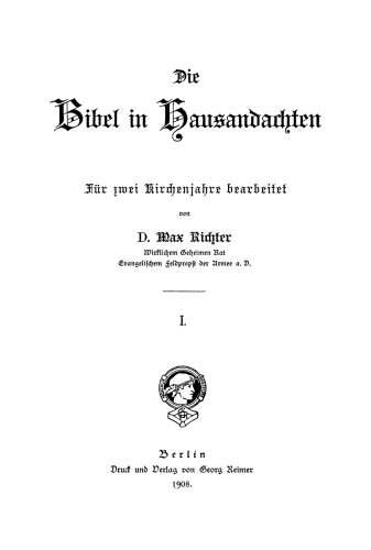 Die Bibel in Hausandachten: Band 1