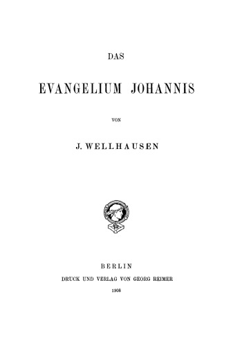 Das Evangelium Johannis