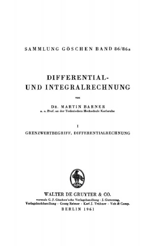Grenzwertbegriff, Differentialrechnung