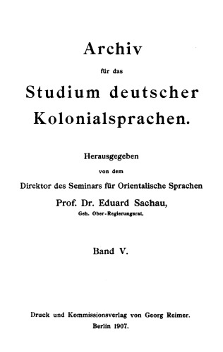 Theoretisch-praktischer Lehrgang der Neu-Pommerschen Sprache (Bismarck-Archipel): Nebst einem deutsch-neupommersch und neupommersch-deutschen Wörterbuch