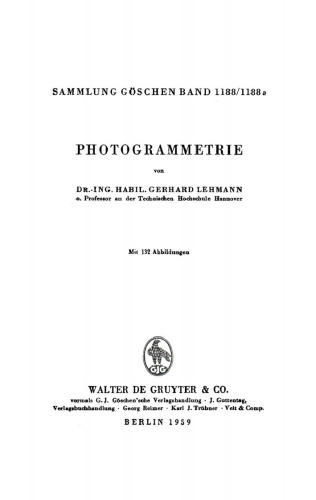 Photogrammetrie
