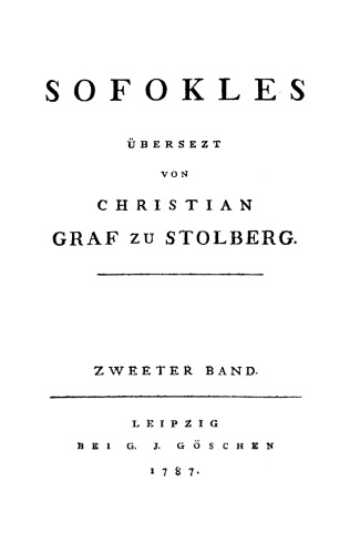 Sofokles: Band 2