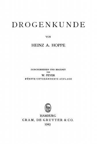 Drogenkunde