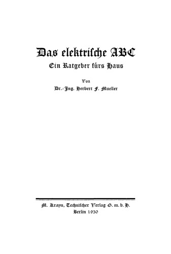 Das elektrische ABC: Ein Ratgeber fürs Haus